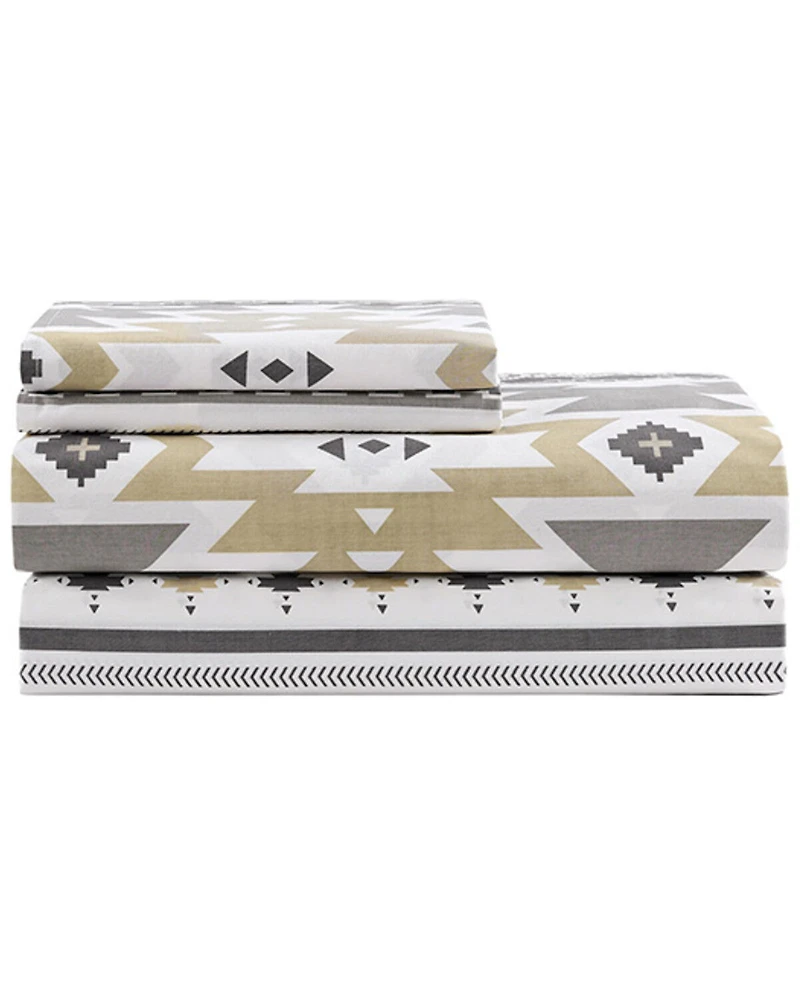 HiEnd Accents 200TC Cotton Desert Sage 4 Piece Sheet Set