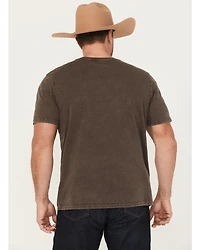 Wrangler Men's Bucking Bronco Logo Short Sleeve Graphic T-Shirt