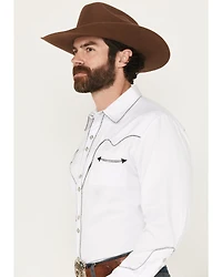 Scully White Retro Western Shirt