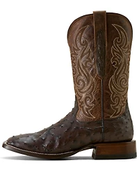 Ariat Men's Classic Cash Exotic Ostrich Western Boots - Broad Square Toe