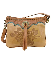 American West Women's Texas Rose Crossbody Bag