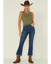 Just Black Denim Women's Dark Wash Kick Flare Jeans