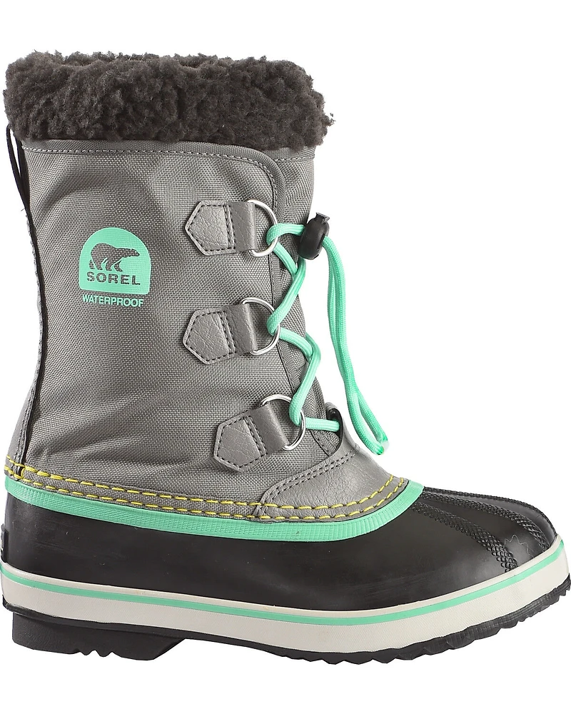 Sorel Boys' Grey Yoot Pac Nylon Boots - Round Toe