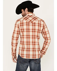 Pendleton Men's Frontier Plaid Print Long Sleeve Snap Western Shirt