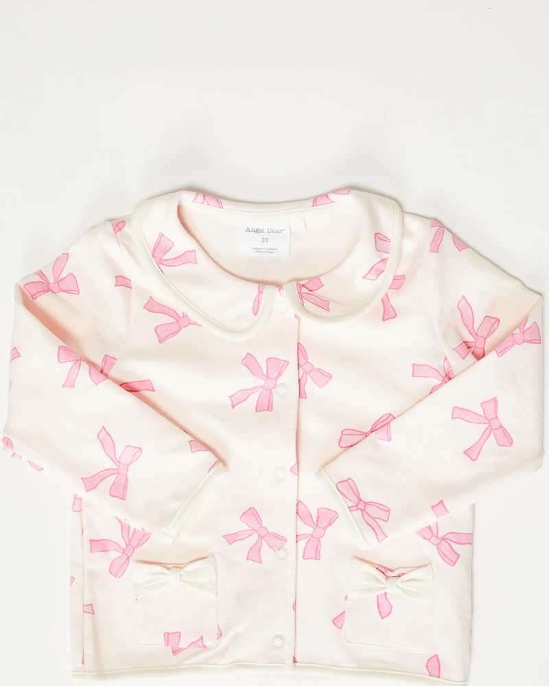 Angel Dear Toddler Girls' Bow Print Jacket