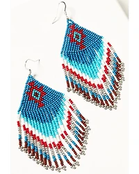Idyllwind Women's Blueridge Antique Seed Bead Fringe Earrings