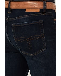 Blue Ranchwear Men's Carbon Wash Jethro Slim Bootcut Stretch Denim Jeans