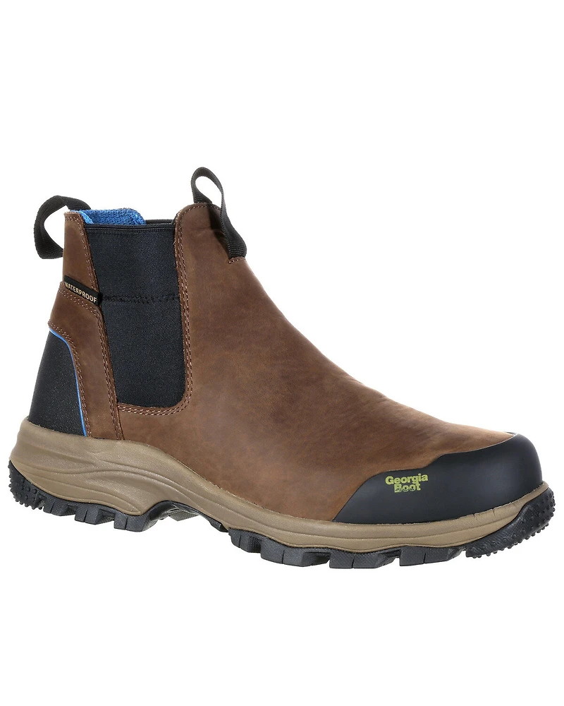 Georgia Boot Men's Blue Collar Waterproof Work Romeo Boots - Soft Toe