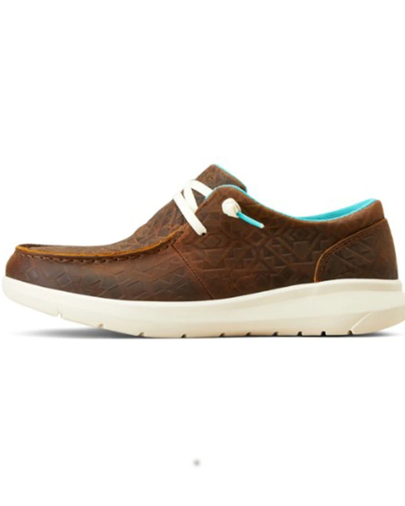 Ariat Women's Hilo Embossed Casual Shoes - Moc Toe