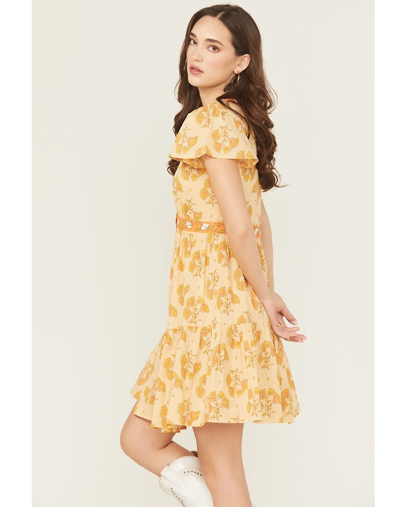 Bila Women's Monaco Floral Border Mini Dress