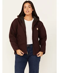 Carhartt Women's Loose Fit Washed Duck Sherpa Lined Jacket
