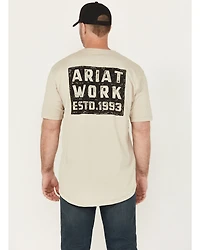 Ariat Men's Rebar Workman Brickyard Short Sleeve Work Shirt