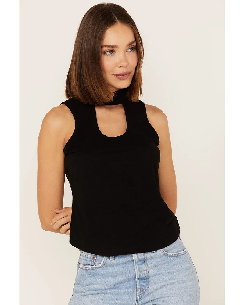 Shyanne Women's Suede Cutout Tank