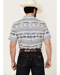 Cody James Men's Apache Trail Southwestern Striped Short Sleeve Button-Down Stretch Western Shirt