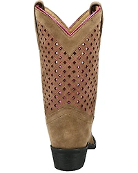 Smoky Mountain Little Girls' Magnolia Metallic Western Boots - Snip Toe
