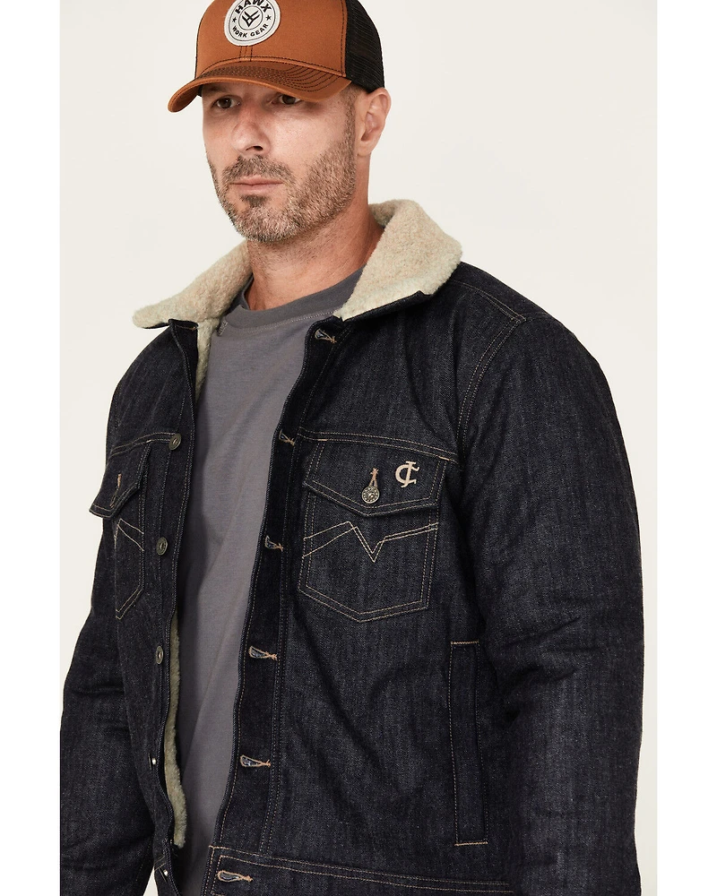 Cody James Men's FR Sherpa Lined Work Denim Jacket