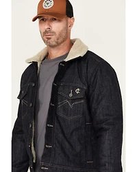 Cody James Men's FR Sherpa Lined Work Denim Jacket