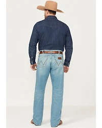 Wrangler Men's Retro Midland Medium Washed Relaxed Fit Bootcut Stretch Denim Jeans