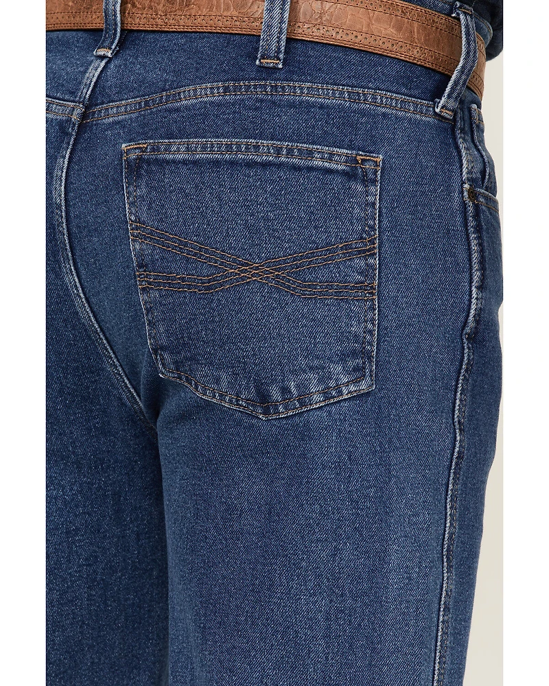 Blue Ranchwear Men's Buckaroo Medium Wash Stretch Regular Bootcut Jeans