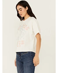 Youth Revolt Women's Rhinestone Hold Your Horses Short Sleeve Graphic Tee