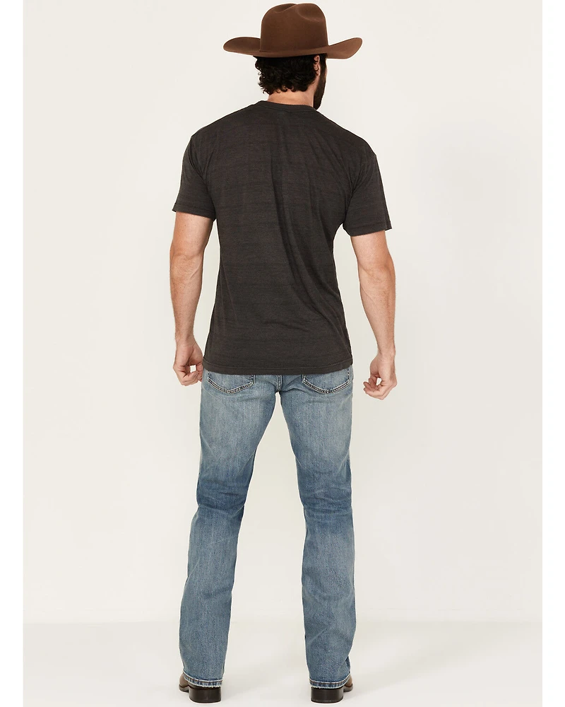 Brothers and Sons Men's Raptor Medium Wash Vintage Straight Stretch Denim Jeans