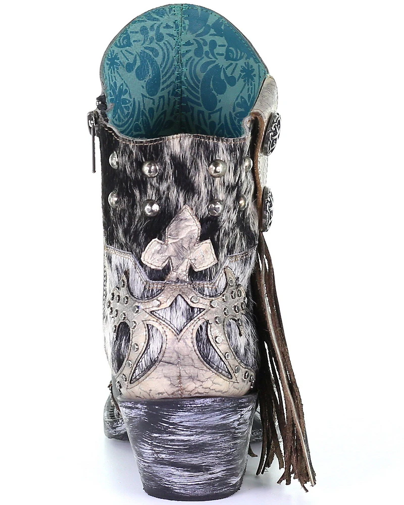 Corral Women's Metallic Overlay Fashion Booties - Round Toe
