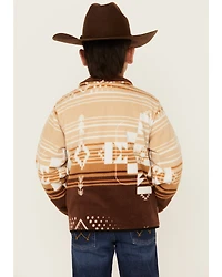 Cowboy Hardware Boys' Cadet Southwestern Print Polar Fleece Pullover