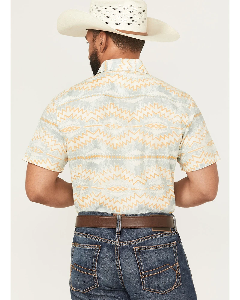 Pendleton Men's Shoreline Printed Short Sleeve Button-Down Western Shirt