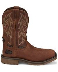 Justin Men's Broncy Waterproof Western Work Boots - Composite Toe