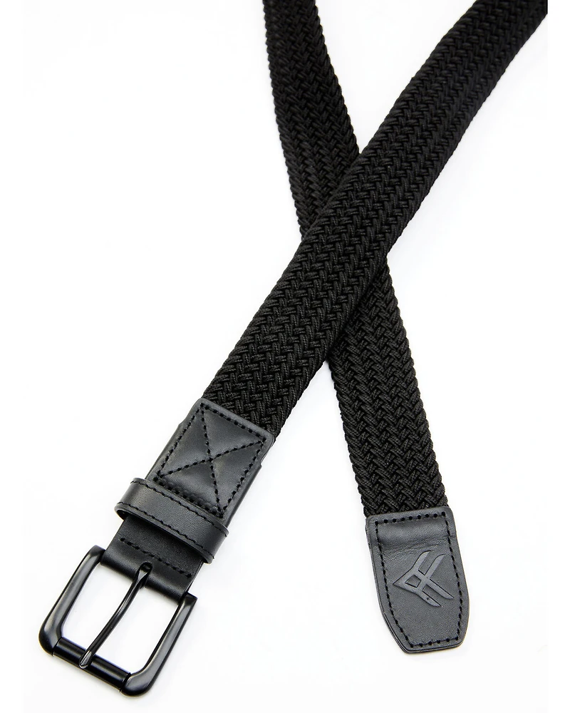 Hawx Men's Braided Leather Detail Work Belt