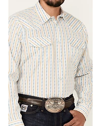 Gibson Trading Co Men's Midway Vertical Striped Print Long Sleeve Snap Western Shirt