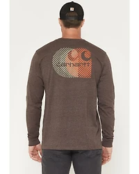 Carhartt Men's Relaxed Fit Heavyweight Long Sleeve Pocket Graphic Work Shirt