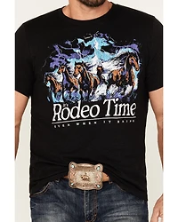 Rodeo Time Men's Even When It Rains Short Sleeve Graphic T-Shirt
