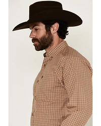 Ariat Men's Cedar Plaid Print Long Sleeve Button-Down Western Shirt