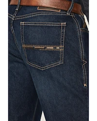 Ariat Men's Dark Wash Hampton Relaxed Bootcut Stretch Denim Jeans
