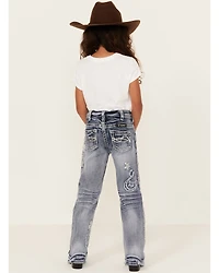 Cowgirl Tuff Girls Double Lucky Mid Rise Bootcut Stretch Denim Jeans