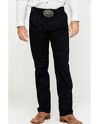 Wrangler Men's Black Casual Pleated Front Western Pants