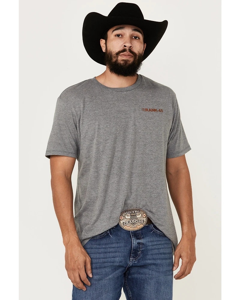 RANK 45® Men's Buck Off Short Sleeve Graphic T-Shirt
