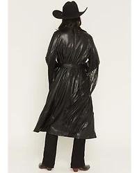 Azalea Wang Women's Fringe Faux Leather Coat