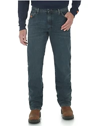 Wrangler Men's Medium Wash Regular Fit Work Jeans