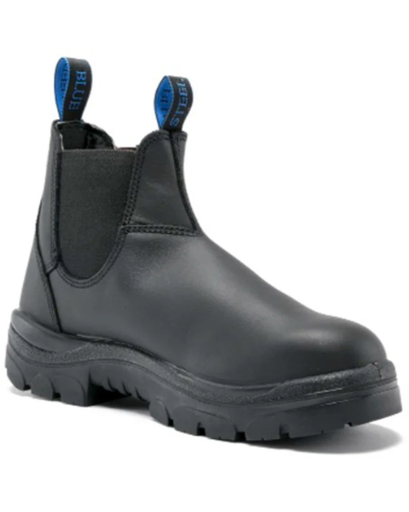 Steel Blue Men's Hobart 6" Elastic Romeo Pull On Ankle Work Boots - Soft Toe