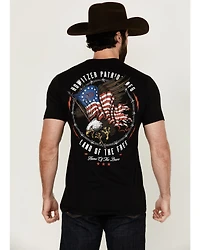 Howitzer Men's Patriot Eagle Short Sleeve Graphic T-Shirt