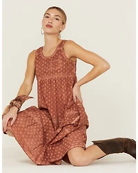 Cleo + Wolf Women's Textured Floral Midi Dress