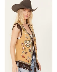 Double D Ranch Women's Natural American Brand Courage Vest