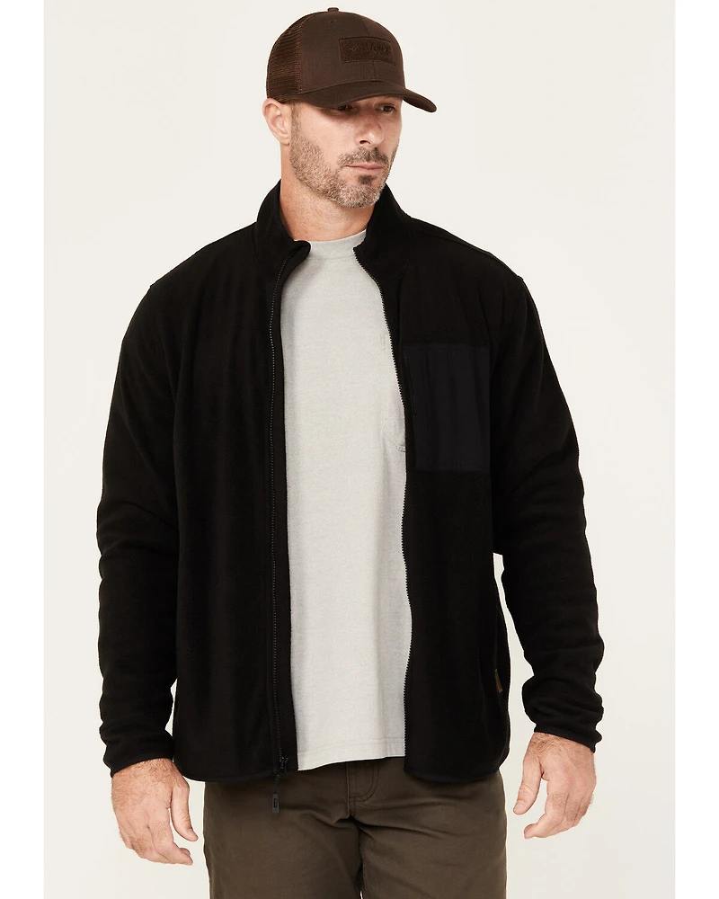 Lucky Brand Workwear Men's Solid Polar Fleece Jacket
