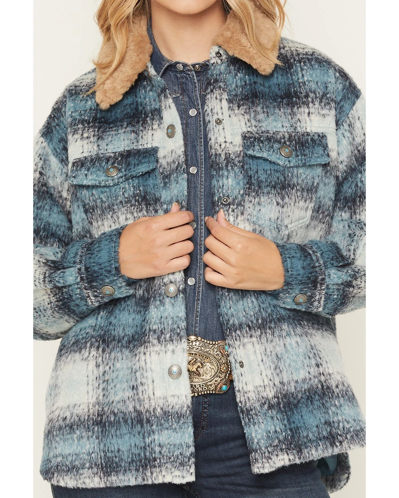 Shyanne Women's Sherpa Collar Shacket