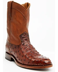 Cody James Black 1978® Men's Carmen Exotic Full-Quill Ostrich Roper Boots - Round Toe