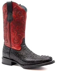 Ferrini Men's Crocodile Print Western Boots - Broad Square Toe