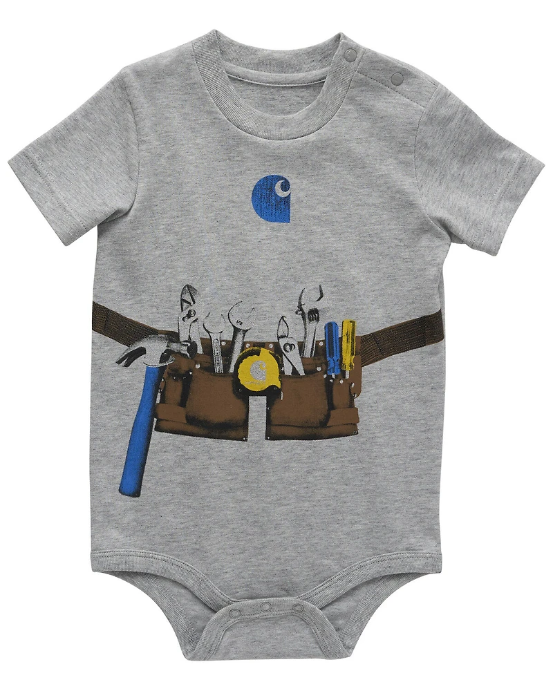 Carhartt Infant Boys' Short Sleeve Toolbelt Onesie