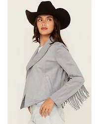 Shyanne Women's Faux Suede Fringe Jacket